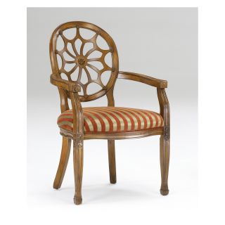 Kimi Spider Web Striped Arm Chair   Accent Chairs