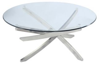 Magnussen Zila Round Cocktail Table   Coffee Tables