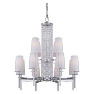 Designers Fountain 839812 Candence 12 Light Chandelier in Chrome Finish   Chandeliers