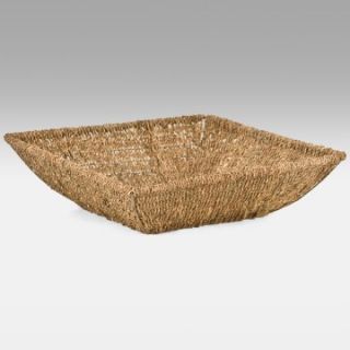 Square Seagrass Bowl   Natural   Wicker Furniture