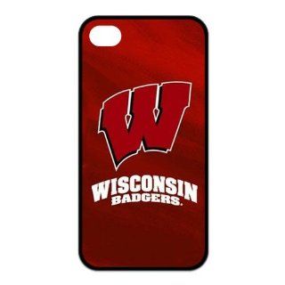 First Design Funny NCAA Wisconsin Badgers Iphone 4/4S SILICONE Cover Case  Sports Fan Cell Phone Accessories  Sports & Outdoors