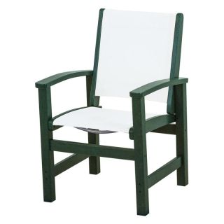 POLYWOOD® Coastal White Sling Dining Chair   Outdoor Dining Chairs