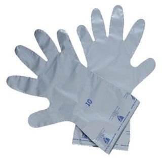 North Silver Shield Silver 10 EVOH/PE Chemical Resistant Gloves   Smooth Finish   16 in Length   SSG/10 [PRICE is per CANISTER]   Job Site Safety Equipment  