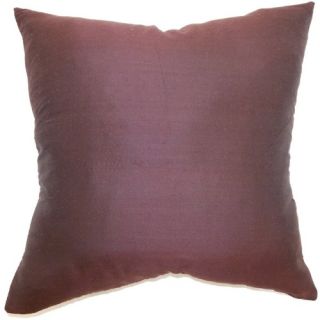 The Pillow Collection Uzma Plain Pillow   Eggplant   Decorative Pillows