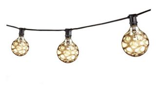Bulbrite STRING15/E12 25 ft. Outdoor String Light with Marble G16 Bulbs   Outdoor Hanging Lights