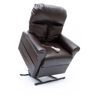Mega Motion Infinite Position Faux Leather Power Lift Recliner   Recliners