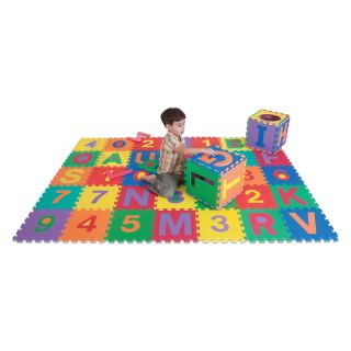 Edushape Edu Tile Letters and Numbers   36 Piece   Soft Play Equipment