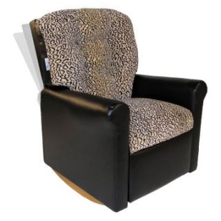 Dozydotes 4 Button Rocker Recliner   Cheetah/Black   Chairs