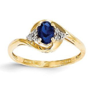 14k Diamond & Genuine Sapphire Ring, Best Quality Free Gift Box Satisfaction Guaranteed Jewelry