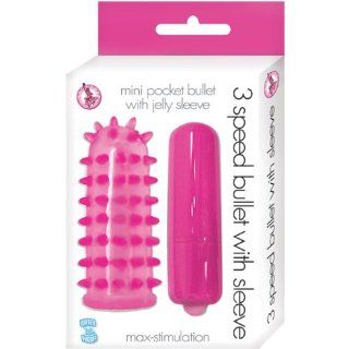 Bullet With Sleeve Pink 3 Speed (Pink) Health & Personal Care