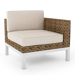 Sonax Beach Grove L Chair in Saddle Strap Weave   Outdoor Sectional Pieces