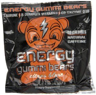 Energy Gummi Bears by Loud Truck Citrus Blast, 24 Count  Gummy Candy  Grocery & Gourmet Food