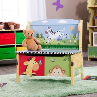 Teamson Design Sunny Safari Toy Box with Chest   Toy Storage