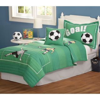 Pem America Soccer Quilt Set   Boys Bedding