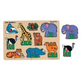 Small World Toys Classic Puzzle   Zoo Animals   Learning Aids