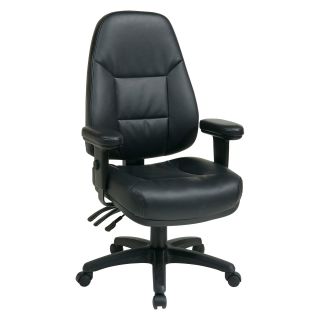 Office Star Professional Dual Function Ergonomic High Back Leather Chair   Desk Chairs