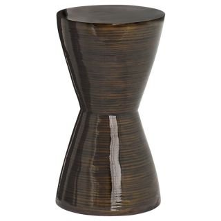 Anthony California Coffee Brown Bamboo Pedestal   Plant Stands