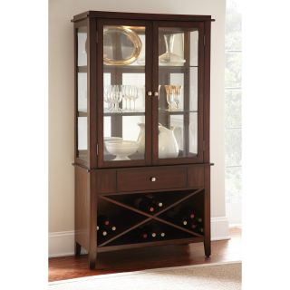 Steve Silver Marcus Curio Cabinet   Espresso   Wine Furniture