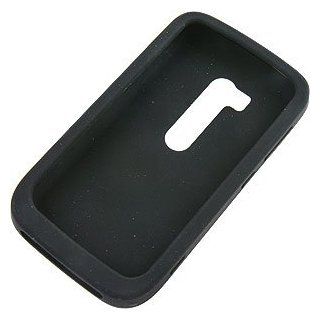 Silicone Skin Cover for Nokia Lumia 822, Black Cell Phones & Accessories
