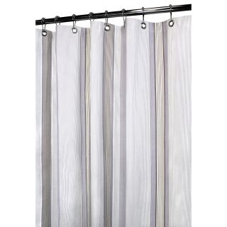 Park B Smith Plum Stripe Shower Curtain   Shower Curtains