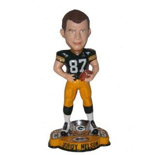 NFL Green Bay Packers Super Bowl XLV Champions Jordy Nelson Ring Base Bobblehead  Sports Fan Bobble Head Toy Figures  Sports & Outdoors