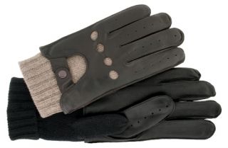 Cire Gold Mens Mustang 3 in 1 Leather Driving Glove   Winter Gloves