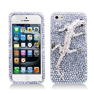 Aimo Wireless IPH5PC3D823 3D Premium Stylish Diamond Bling Case for iPhone 5   Retail Packaging   Lizard Cell Phones & Accessories