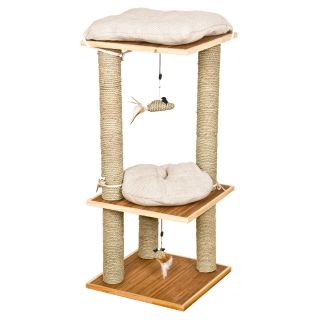 Ware Mfg. Bamboo Bungalow Scratching Post & Condo   Cat Scratching Posts