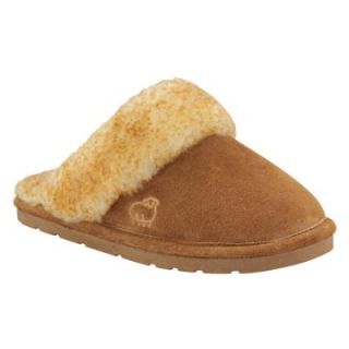 Lamo Womens Scuff Slippers   Chestnut Suede   Womens Slippers