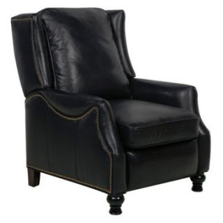 Barcalounger Ashton II Recliner   Pearlized Black   Leather Club Chairs