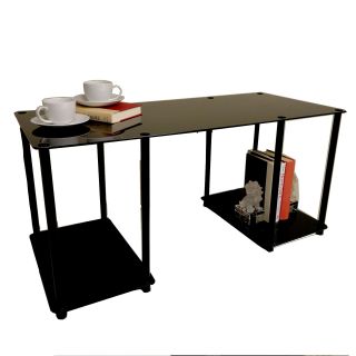 Convenience Concepts Classic Black Glass Coffee Table   Coffee Tables