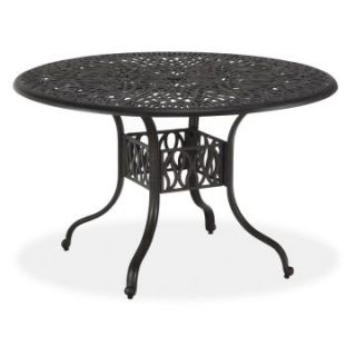 Home Styles Floral Blossom Round Patio Dining Table   Patio Tables