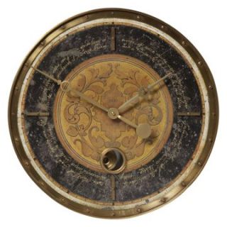 Uttermost Leonardo Black Script 18 in. Wall Clock   Wall Clocks