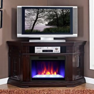 Greenway Caldon Corner Electric Fireplace Media Console   Electric Fireplaces