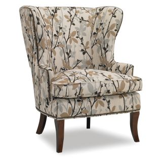 Sam Moore Hamlin Wing Chair   Beige   Accent Chairs