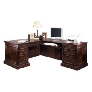kathy ireland Home Mount View L Shaped Executive Desk   Desks