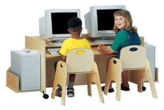 Jonti Craft Thrifty Kydz Double Computer Desk   Kids Desks