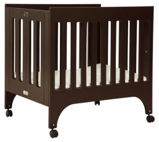 Babyletto Grayson Mini Crib with Pad   Espresso   Cribs