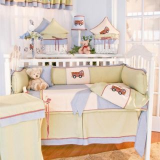 Brandee Danielle Fire Engine 4 Piece Crib Bedding Set   Baby Bedding Sets