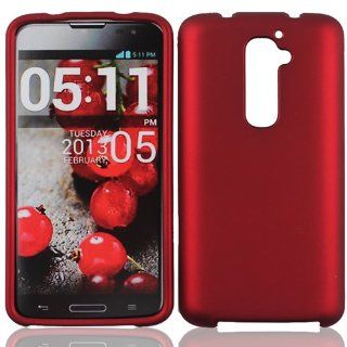 LF Red Hard Case Cover, Lf Stylus Pen and Wiper For LG Optimus G2 LG D803 / At&t LG Optimus G2 Cell Phones & Accessories