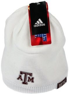 Texas A&M University Knit Skull Cap, By Adidas, K804Z, White (One Size) Clothing
