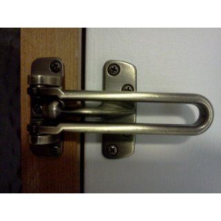 National Hardware V804 Door Security Guard in Antique Brass   Door Chain Lock  