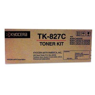 TK827C Cyan 7000 Page Yield Toner Cartridge for KM C2520 KM C2525 KM C3225 KM C3232 KM C4035 Multifunction Printers Electronics
