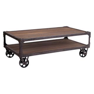 New Rustics Home Rustic Industrial Coffee Table   Coffee Tables