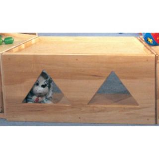 Strictly for Kids Premier Deluxe Trapezoid Primary Care Cabinet with Triangular Windows   Toy Storage