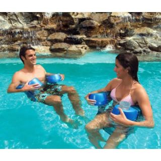 Aqua Cell Maui Sling Chair Pool Float with Dual Cupholders   Blue   Swimming Pool Floats