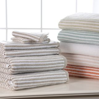 Kassatex Linea 100% Combed Turkish Cotton 6 Piece Bath Towel Set   Bath Towels