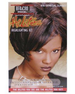 African Pride. HiLites Highlighting Kit 806 Senegal Sunset  Hair Highlighting Products  Beauty
