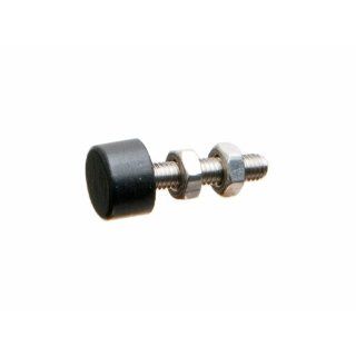 JW Winco Series GN 807 NI Stainless Steel Clamping Toggle Screw Assembly with Push On Protective Cap, Metric Size, M6 x 1.0 Thread Size, 29mm Length Hardware Screws
