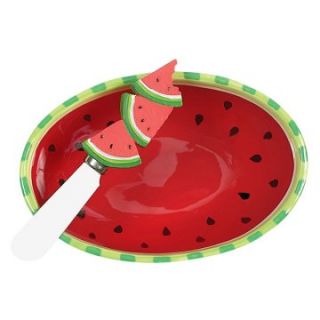 Boston Warehouse Picnic Party Watermelon Dip Bowl and Spreader   Set of 2   Spreaders
